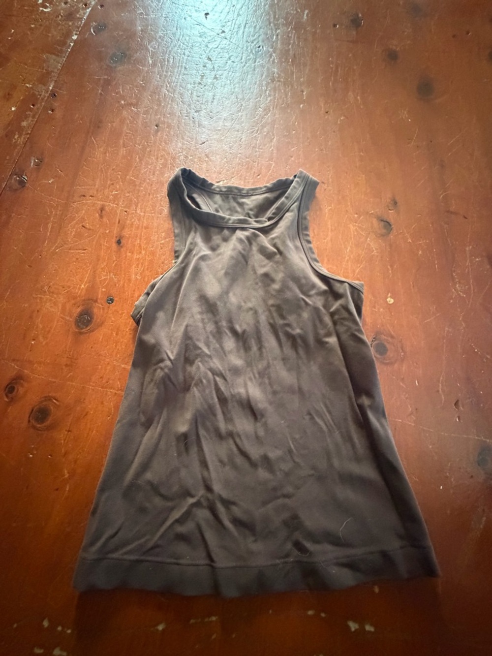 lululemon athletica Brown Racerback Tank Top